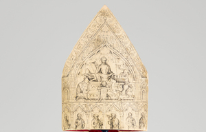 Mitre peinte de la Sainte Chapelle