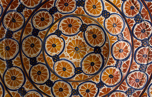 Plat à décor d'oranges