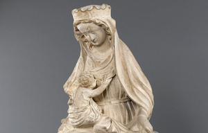 Vierge à l'enfant Allaitant