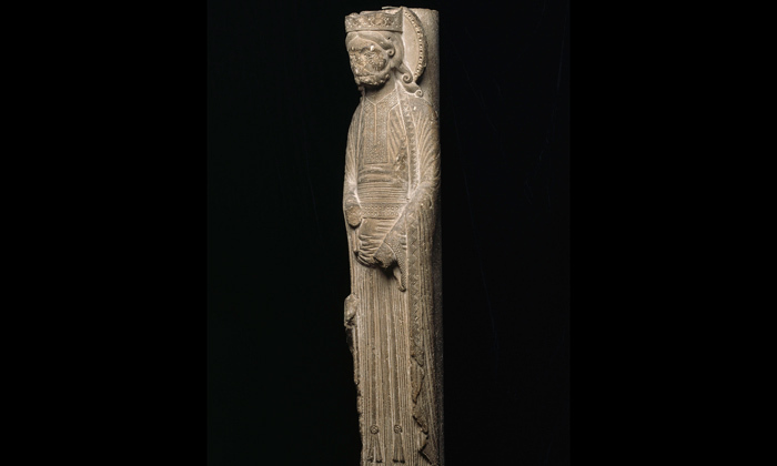 Statue-colonne : roi de l'Ancien Testament