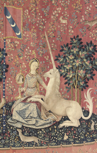 La Dame Ã  la Licorne : la Vue (Cl. 10836, dÃ©tail)